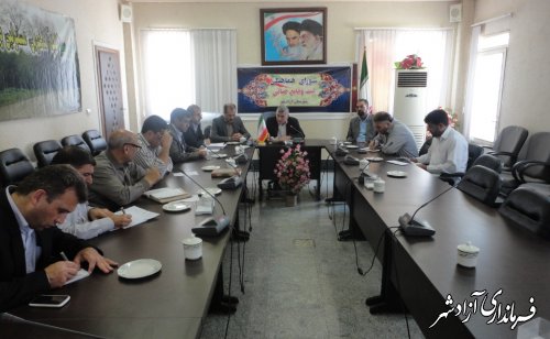 تشکیل جلسه شورای هماهنگی ثبت وقایع حیاتی آزادشهر با حضور فرماندار