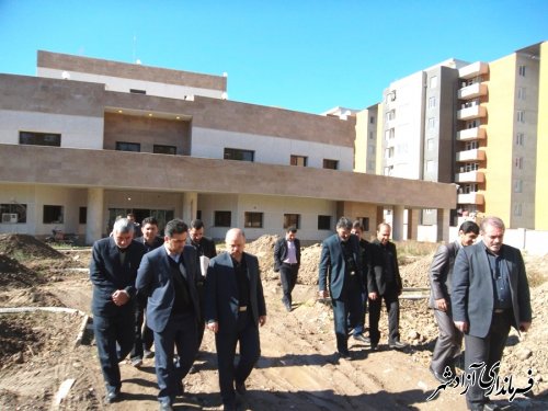 بازدید رئیس دانشگاه علوم پزشکی استان از روندتکمیل بیمارستان 32 تختخوابی آزادشهر
