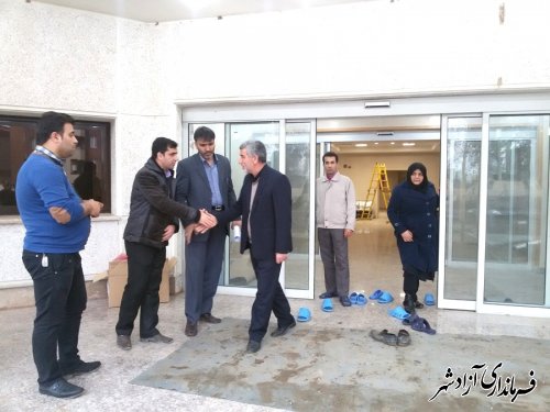 بازدید فرماندار آزادشهر از روند تکمیل و تجهیز بیمارستان 32 تختخوابی آزادشهر