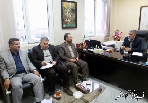برگزاری جلسه کمیته استقبال از سفر ریاست جمهوری در فرمانداری آزادشهر