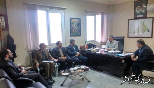 جلسه هماهنگی تمهیدات سفر ریاست جمهوری در فرمانداری آزادشهر