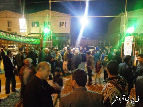 مراسم رحلت حضرت محمّد(ص) در مسجدجامع روستای ازدارتپّه با حضور استاندار