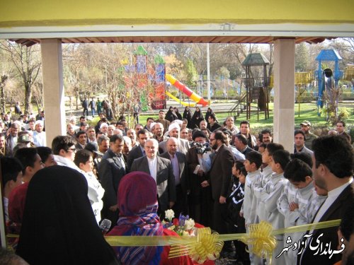 افتتاح  دو پروژه عمرانی  با حضور استاندار محترم در شهرستان آزادشهر