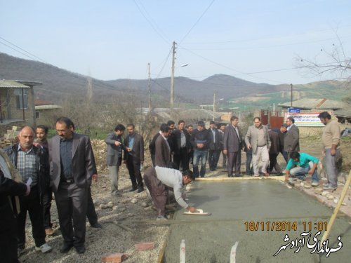 افتتاح و کلنگ زنی متمرکز پروژه های طرح هادی روستاهای بخش مرکزی آزادشهر
