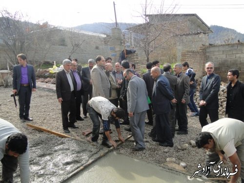 افتتاح و کلنگ زنی متمرکز پروژه های طرح هادی روستاهای بخش مرکزی آزادشهر