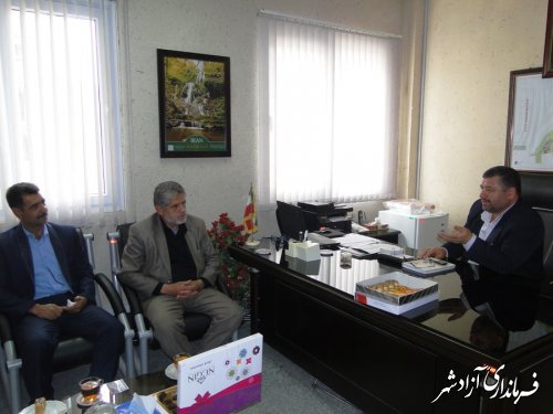 فرماندار شهرستان آزادشهر اولین روز کاری خود را آغاز کرد