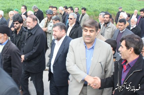 حضور فرماندار در مراسم تشیع پیکر پدر دو شهید در شهرستان آزادشهر