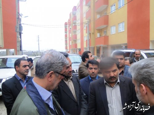 بازدید  قائم مقام وزیر راه و شهرسازی از سایت مسکن مهر شهرستان آزادشهر
