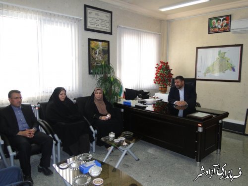 دیدار مدیر کل بهزیستی استان گلستان با فرماندار آزادشهر
