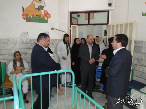 دیدار مدیر کل بهزیستی استان گلستان با معلولین مرکز حضرت زینب (س) آزادشهر