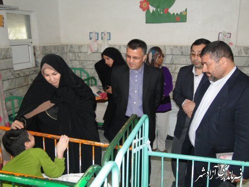 دیدار مدیر کل بهزیستی استان گلستان با معلولین مرکز حضرت زینب (س) آزادشهر