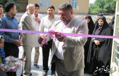 پايگاه سنجش سلامت نوآموزان بدو ورود به دبستان درشهرستان آزادشهر  افتتاح شد.
