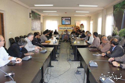 جلسه ستاد پشتیبانی از اردوهای هجرت شهرستان آزادشهر برگزار شد.