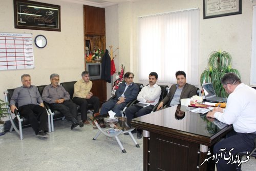 دیدار رئیس تامین اجتماعی با فرماندار شهرستان آزادشهر