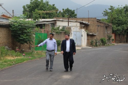 بازدید فرماندار شهرستان آزادشهر از روستای خاندوز سادات