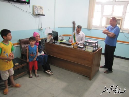 فعالیت ستاداسکان مسافرین تابستانه آموزش و پرورش شهرستان آزادشهر