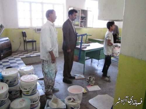اجرای طرح بهسازی مدارس شهرستان آزادشهر