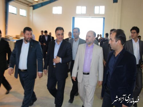 افتتاح دو پروژه عمرانی و اقتصادی بمناسبت هفته دولت در شهرستان آزادشهر