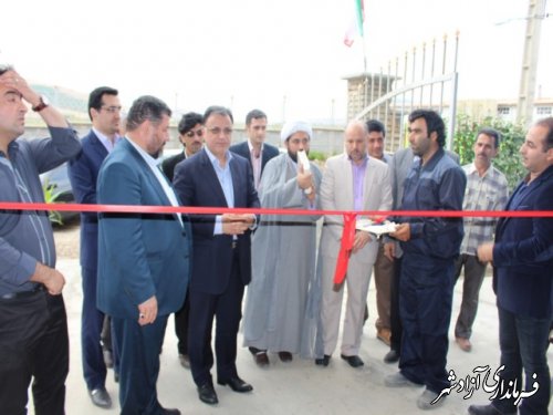 افتتاح دو پروژه عمرانی و اقتصادی بمناسبت هفته دولت در شهرستان آزادشهر