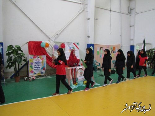 افتتاحیه المپیاد ورزشی درون مدرسه ای در شهرستان آزادشهر