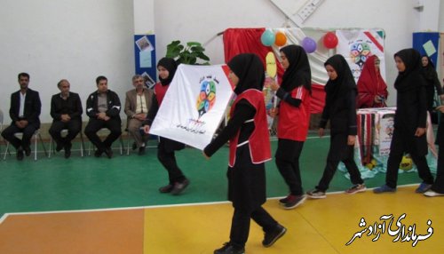 افتتاحیه المپیاد ورزشی درون مدرسه ای در شهرستان آزادشهر
