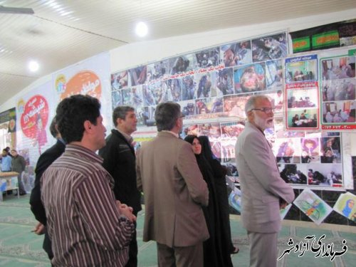 افتتاح نمایشگاه آسیب های اجتماعی در شهرستان آزادشهر