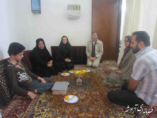 دیدار با معلولین موفق شهرستان آزادشهر