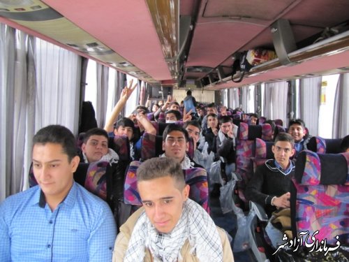 مرحله سوم اعزام دانش آموزان آزادشهری به اردوی راهیان نور