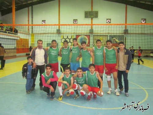 پایان رقابت های والیبال مدارس متوسطه پسران شهرستان آزادشهر