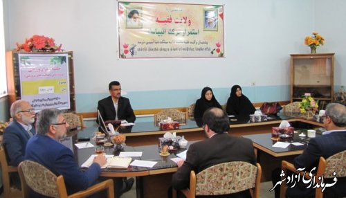 جلسه شورای ورزشی آموزش و پرورش شهرستان آزادشهر