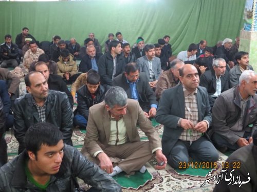 سخنرانی مدیرآموزش و پرورش آزادشهر در جمع نمازگزاران جمعه نگین شهر