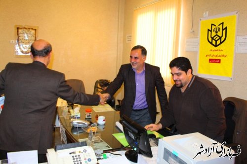 رئیسان ستاد انتخابات و هیأت بازرسی شهرستان آزادشهر با هم دیدار کردند