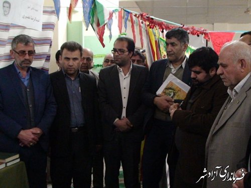 افتتاح نمایشگاه مدرسه انقلاب در دبیرستان شهدمطهری شهرستان آزادشهر