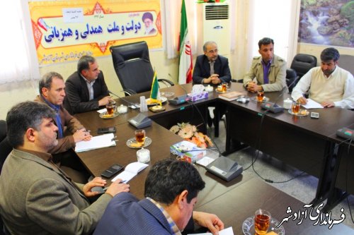 دومین جلسه کمیته امحاء انتخابات شهرستان آزادشهر برگزار شد
