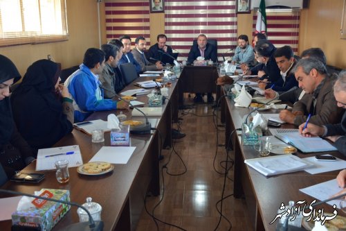 کمیته اجرایی گروه بهداشت محیط وحرفه ای استان در آزادشهر تشکیل شد.