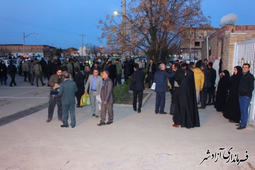صندوق های اخذ رأی به نمایندگان فرماندار در شهرستان آزادشهر تحویل شد