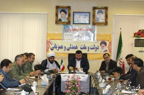 جلسه ستاد پشتیبانی راهیان نور شهرستان آزادشهر برگزار گردید