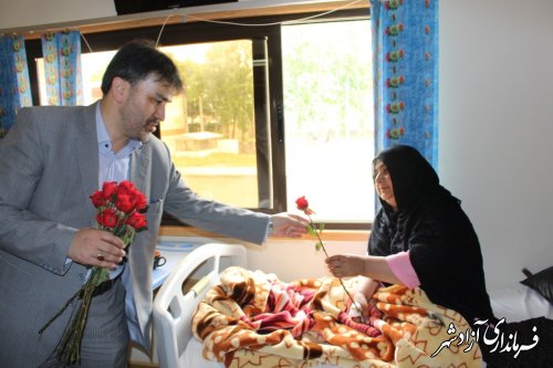بازدید فرماندار از بیمارستان حضرت معصومه (س) آزادشهر