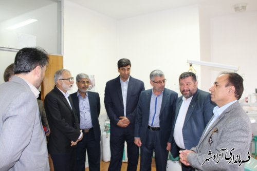 افتتاح ساختمان پزشکان فرهنگ بمناسبت هفته معلم در شهرستان آزادشهر