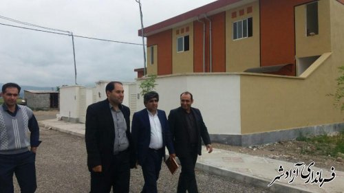 بازدید بخشدار مرکزی آزادشهر از پروژه 138 واحدی مسکن مهر نگین شهر