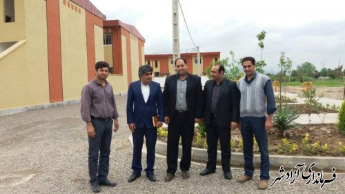 بازدید بخشدار مرکزی آزادشهر از پروژه 138 واحدی مسکن مهر نگین شهر