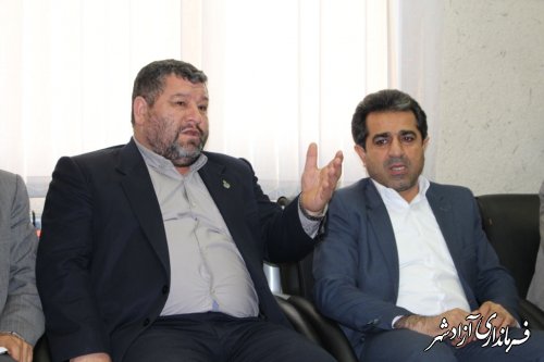 مدیر کل صنعت معدن تجارت استان و مدیر عامل شرکت شهرک های صنعتی استان با فرماندار آزادشهر دیدار کردند