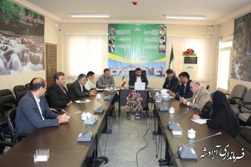 برگزاری جلسه شورای هماهنگی مبارزه با مواد مخدر شهرستان آزادشهر