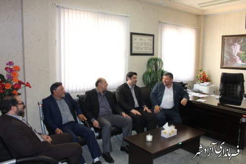 دیدار مدیر کل ورزش و جوانان استان با فرماندار شهرستان آزادشهر