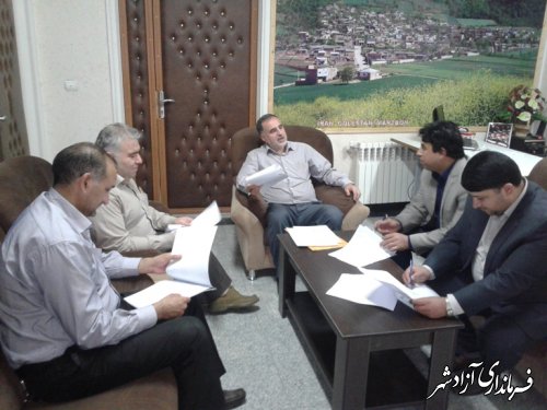 تشکیل جلسه کمیته بررسی وتطبیق ، مصوبات شوراهای شهرشهرستان آزادشهر