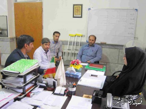 نشست مشترک مسئول و کارکنان اورژانس گنبد با بهزیستی شهرستان آزادشهر