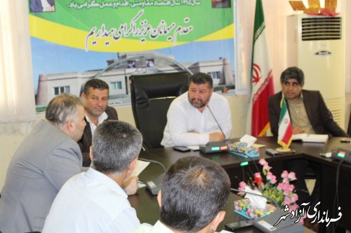 جلسه شوراي هماهنگي مبارزه با مواد مخدر شهرستان آزادشهر برگزار شد.