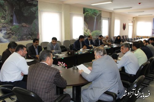 جلسه شوراي هماهنگي مبارزه با مواد مخدر شهرستان آزادشهر برگزار شد.