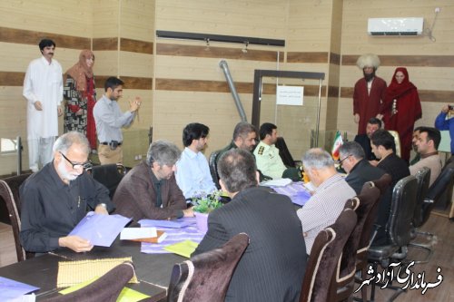اولین جلسه ستاد اجرایی خدمات سفرتابستان شهرستان آزادشهر برگزار شد