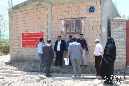 بازدید از پروژه های عمرانی روستای سبزواری بخش مرکزی آزادشهر